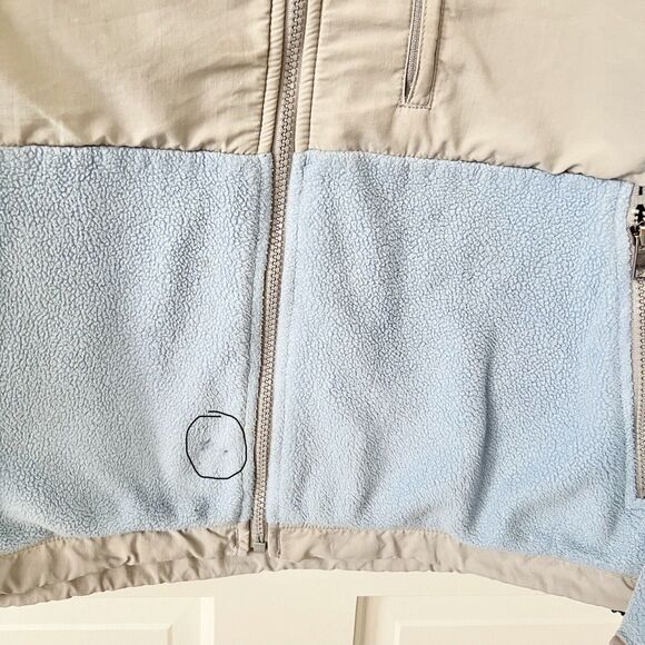The North Face Womens Denali Polartec Fleece Zip Jacket Blue/Gray Size Medium - Picture 12 of 14